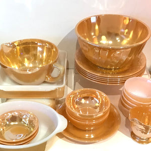 Fire King Peach Lustre Dishes