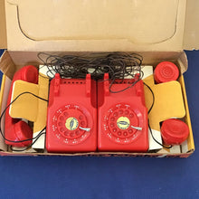 Load image into Gallery viewer, 1960s REMCO Dial-Master Toy Telephone Set