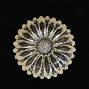 Vintage Hazel Atlas Glass Sunflower Trinket Dish