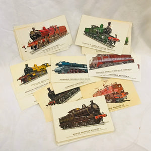 Railway Locomotives - Set of Colour Prints