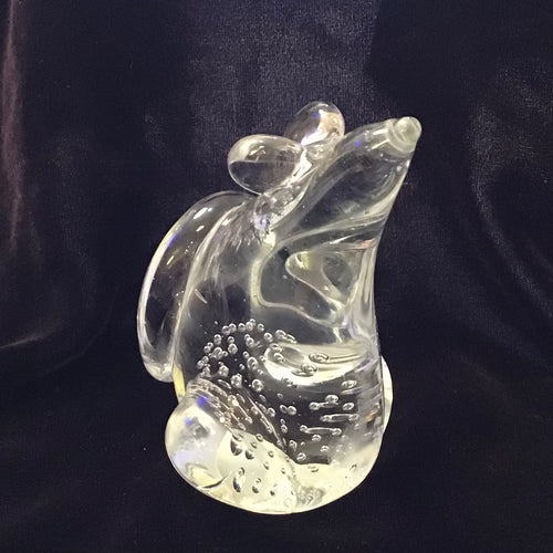 Glass Mouse Paperweight