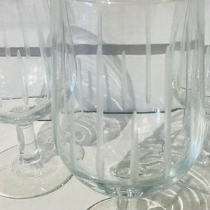 Vintage Etched Goblets