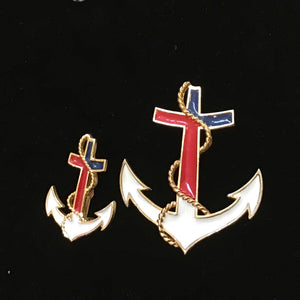 Anchor Brooch Set