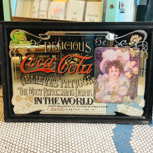 Load image into Gallery viewer, Vintage 1960s Reproduction Coca Cola Advertisement Mirror