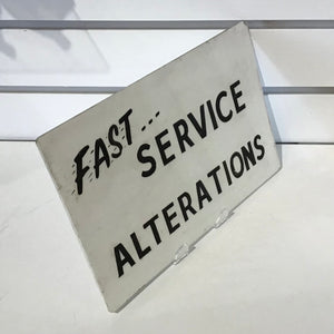 Vintage Hand Painted “Alterations” Sign