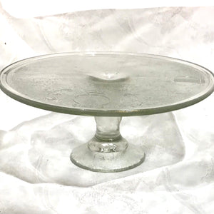 Vintage Jeannette Glass Cake Stand
