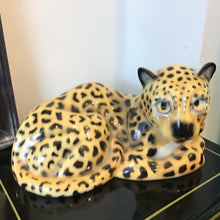 Load image into Gallery viewer, 1956 Leland Claes Ceramic Leopard TV Lamp