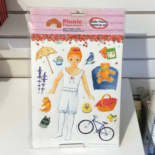 Repro Play House Paper Doll Picnic Playset
