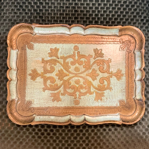 Vintage Florentine Papier-mâché Tray
