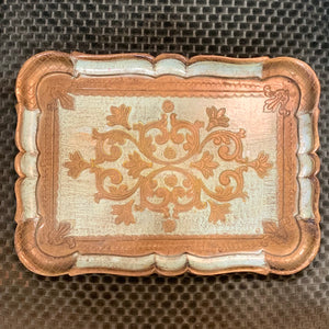 Vintage Florentine Papier-mâché Tray
