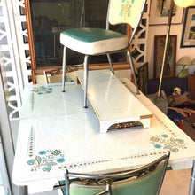 Load image into Gallery viewer, 1950s Tulips &amp; Butterflies Chrome Dinette Set