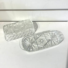 Load image into Gallery viewer, Pressed Glass Butter Dish