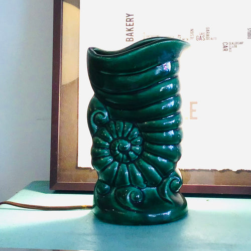 Vintage Ceramic Shell TV Lamp