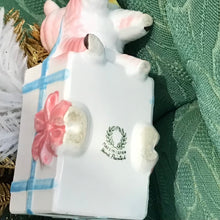 Load image into Gallery viewer, 1960s Little Lamb Planter with Christmas Arrangement