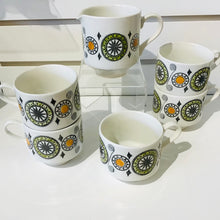 Load image into Gallery viewer, Kathie Winkle Coffee Cups &amp; Creamer