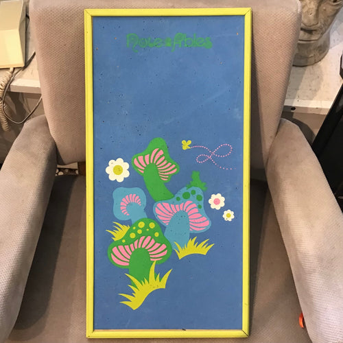 1960s Mushroom Theme Corkboard