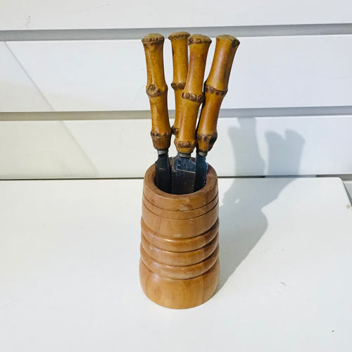 Bamboo Handled Fruit Knives