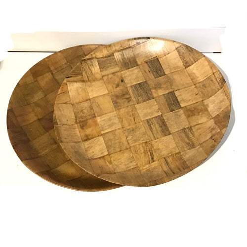 Wood Weave Trays