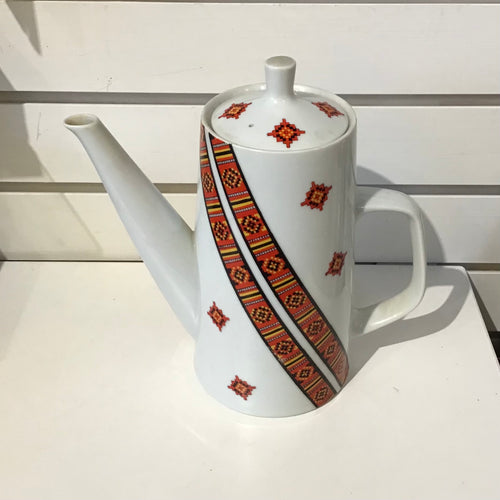 Ukrainian Theme Coffee Pot
