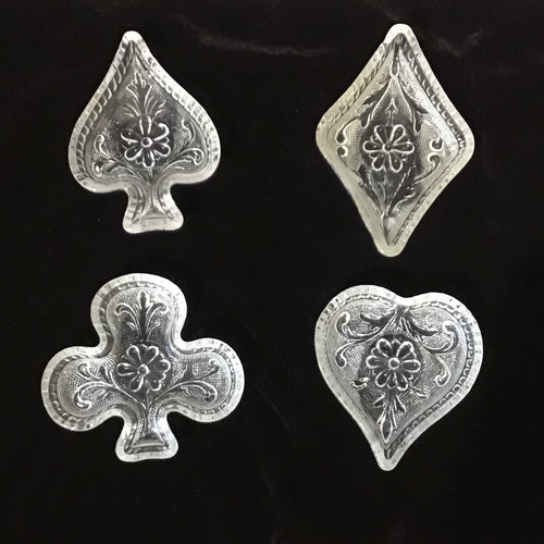 Set of 4 Card Suit Candy Dishes