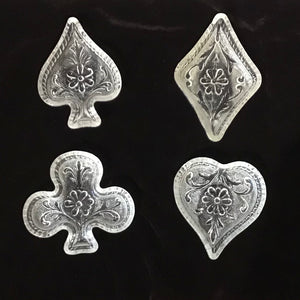 Set of 4 Card Suit Candy Dishes