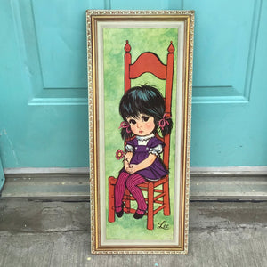Vintage Big Eyed Print by Lee