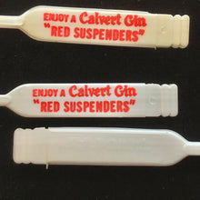 Load image into Gallery viewer, Calvert Gin “Red Suspenders” Swizzle Stick