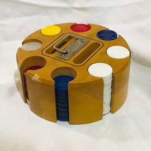 Load image into Gallery viewer, Vintage Poker Chips with Caddy