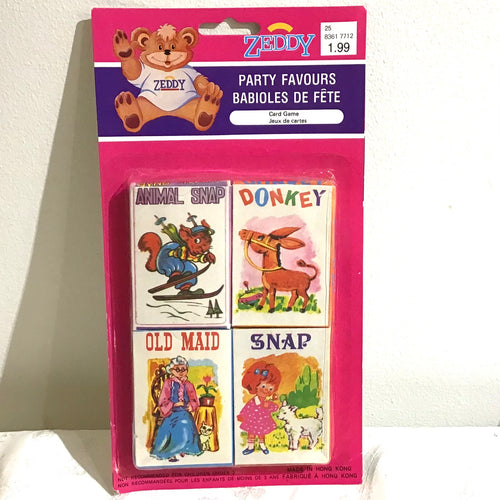 Vintage Party Favour Card Games - Deadstock