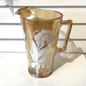 Jeannette Marigold Carnival Glass Pitcher
