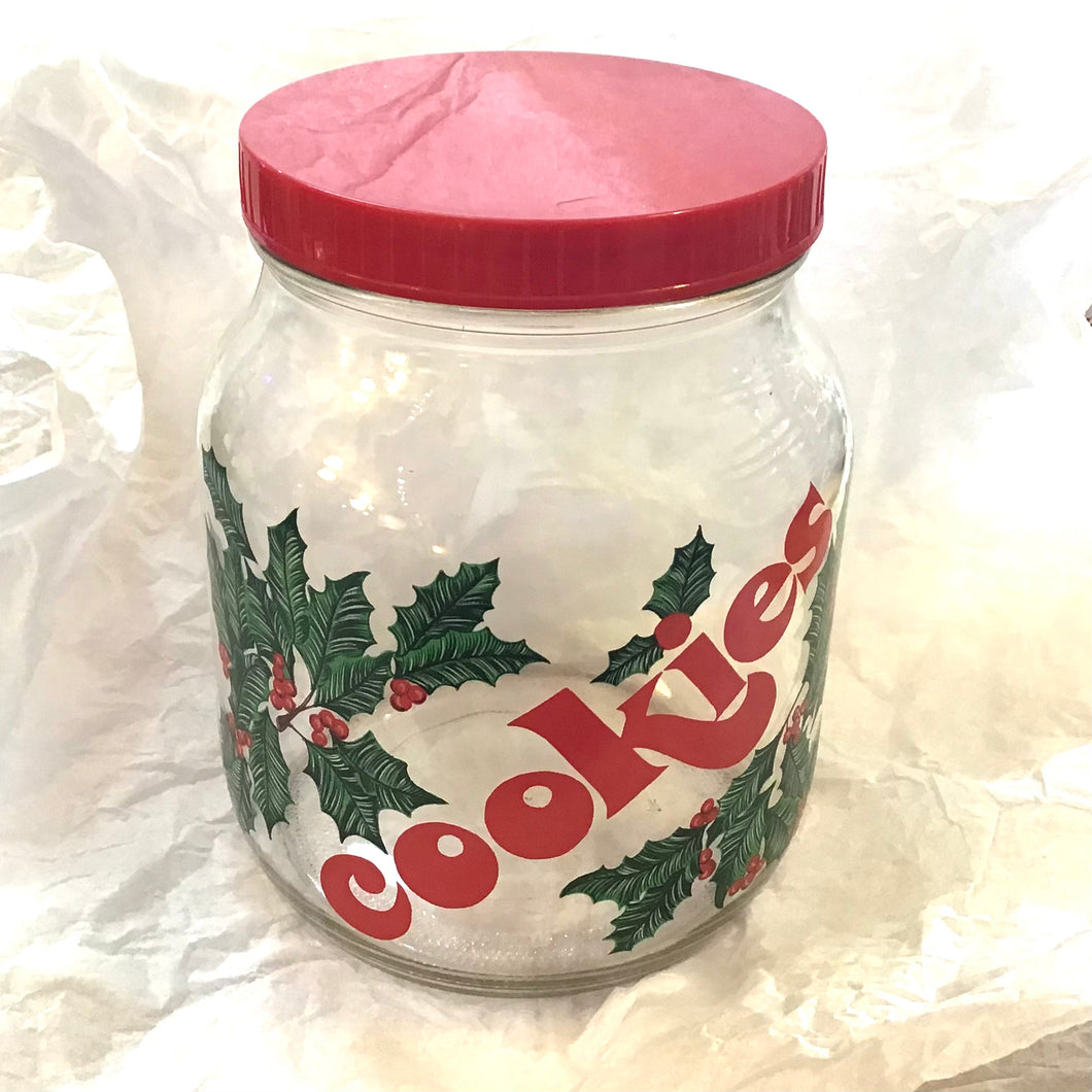 Vintage Wheaton Christmas Cookie Jar