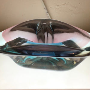 Purple & Blue Art Glass Bowl
