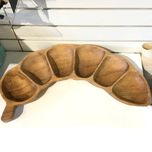 Load image into Gallery viewer, Segmented Wood Snack Dish