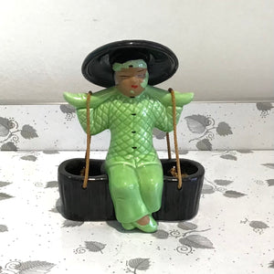 Vintage Chinese Water Carrier Figurine