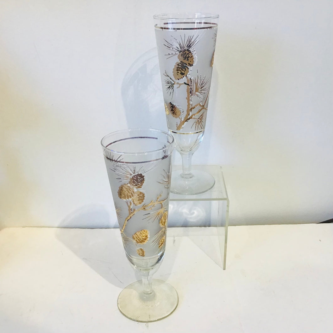 Set of 2 Libbey Pilsner Glasses