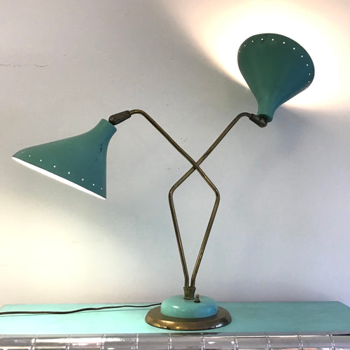 1950s Double Shade Desk Lamp