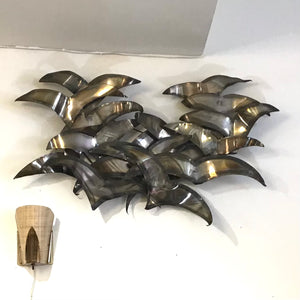 C Jere Style Metal Wall Sculpture