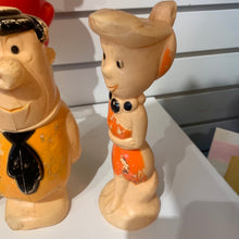 Load image into Gallery viewer, 1961 Flintstones Pitch ‘n Bowl Blow Mold Set