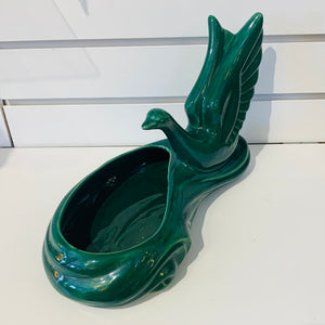 Vintage Beauceware Pottery Winged Swan Planter