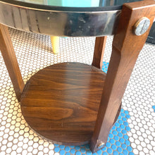Load image into Gallery viewer, 1970s Smoked Glass Topped Side Table