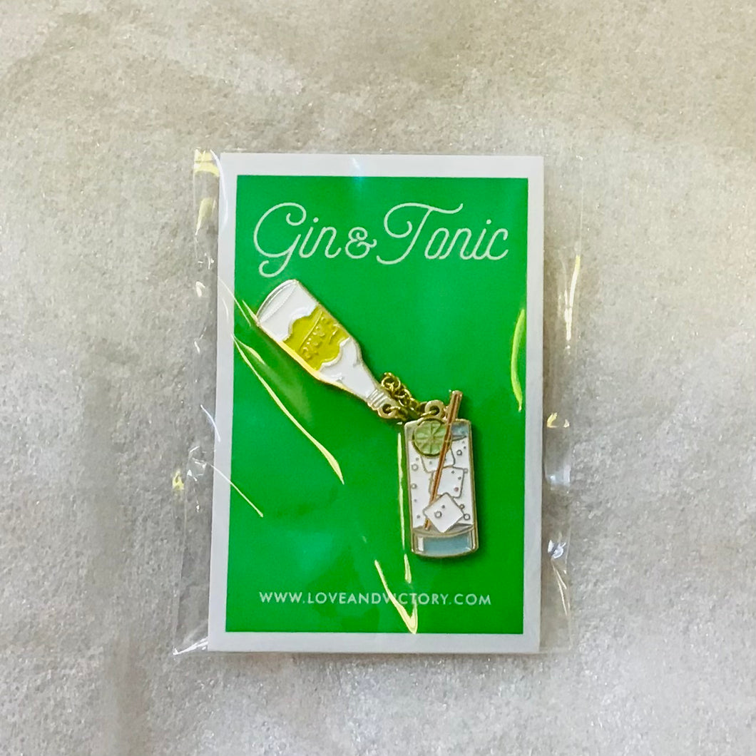 Gin & Tonic Cocktail Pin