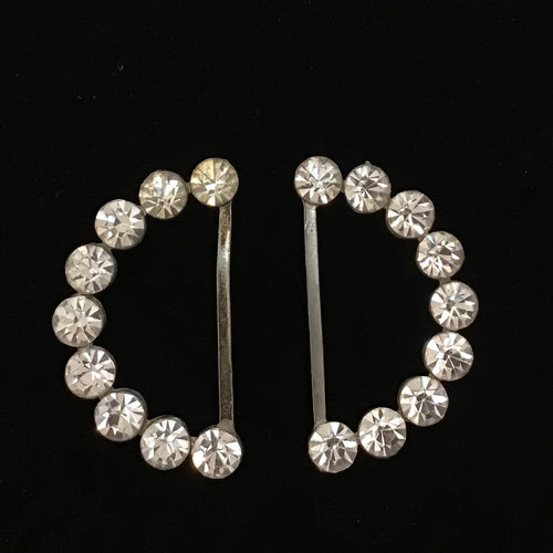 Vintage 2 Piece Rhinestone Belt Slide