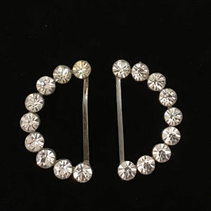 Vintage 2 Piece Rhinestone Belt Slide