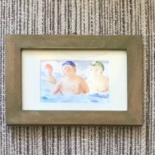 Load image into Gallery viewer, Watercolour Painting of Swimmers
