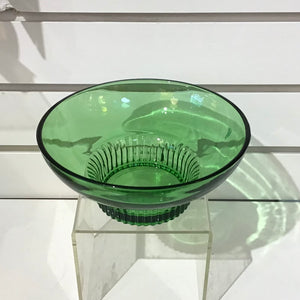 Vintage Anchor Hocking Green Glass Bowls