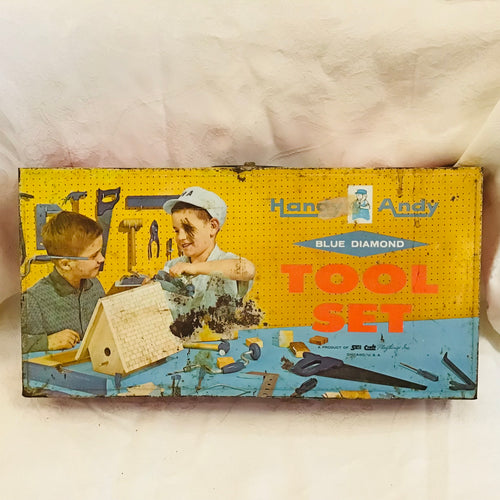 Vintage Handy Andy Blue Diamond Tool Set