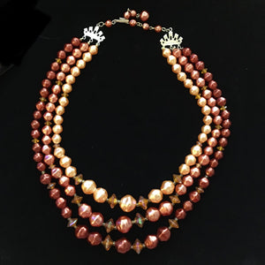 Vintage Multi-strand Beaded Necklaces