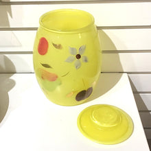 Load image into Gallery viewer, Vintage Bartlett Collins Handpainted Glass Cookie Jar