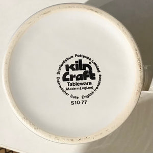 1970s KilnCraft Mod Coffee Mugs