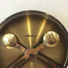 Load image into Gallery viewer, 1960s MCM Brass &amp; Acrylic Wall Clock